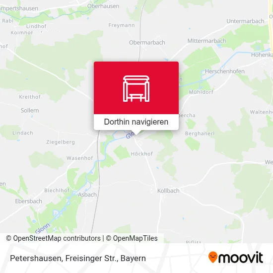 Petershausen, Freisinger Str. Karte