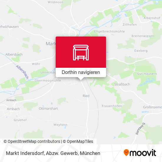 Markt Indersdorf, Abzw. Gewerb Karte