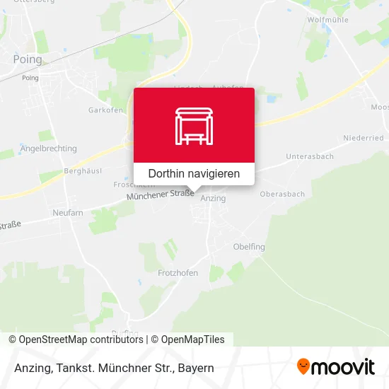 Anzing, Tankst. Münchner Str. Karte