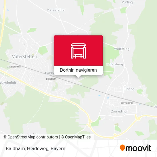 Baldham, Heideweg Karte
