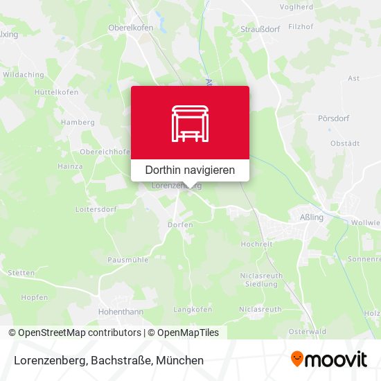 Lorenzenberg, Bachstraße Karte