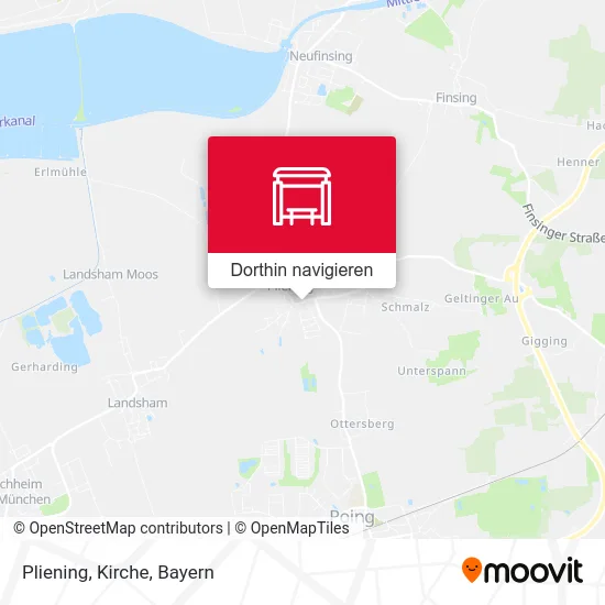 Pliening, Kirche Karte