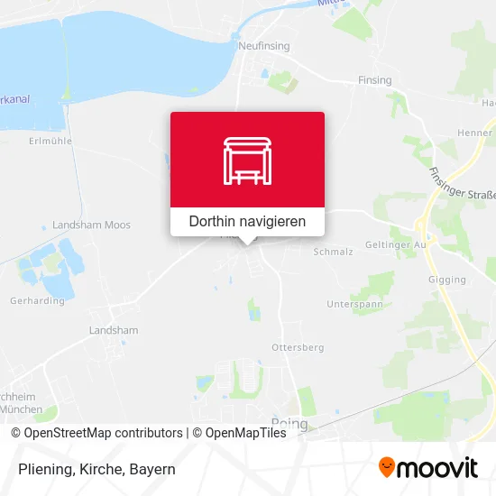 Pliening, Kirche Karte