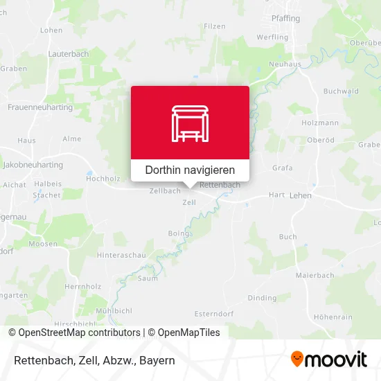 Rettenbach, Zell, Abzw. Karte