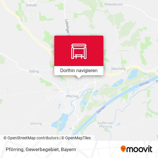 Pförring, Gewerbegebiet Karte