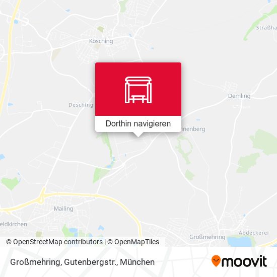Großmehring, Gutenbergstr. Karte
