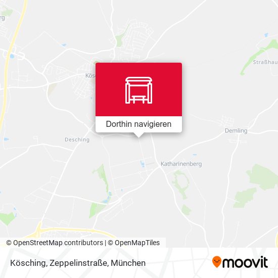 Kösching, Zeppelinstraße Karte