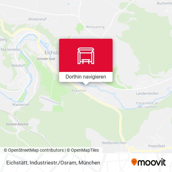 Eichstätt, Industriestr./Osram Karte