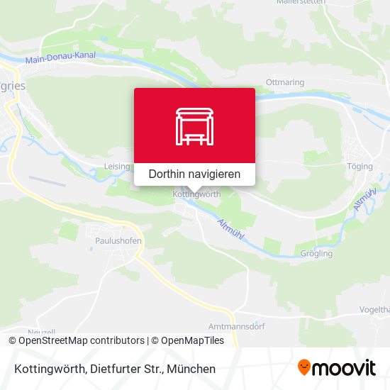 Kottingwörth, Dietfurter Str. Karte