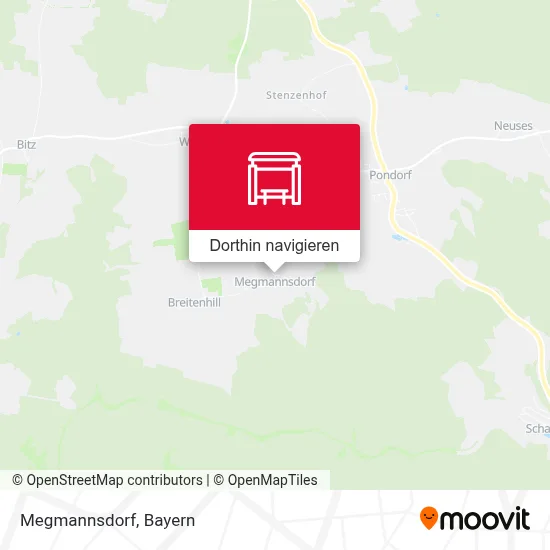 Megmannsdorf Karte
