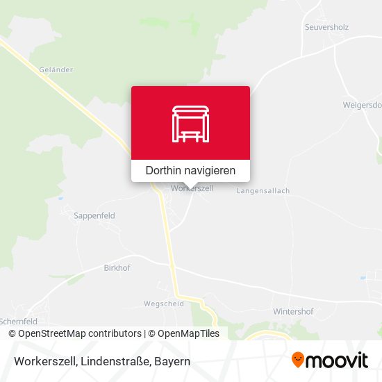 Workerszell, Lindenstraße Karte