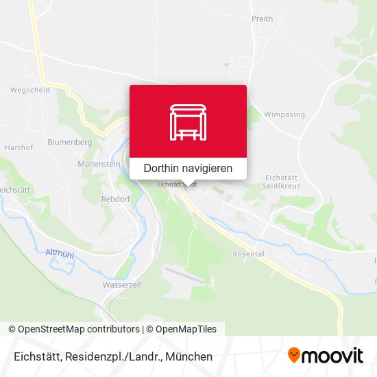 Eichstätt, Residenzpl./Landr. Karte