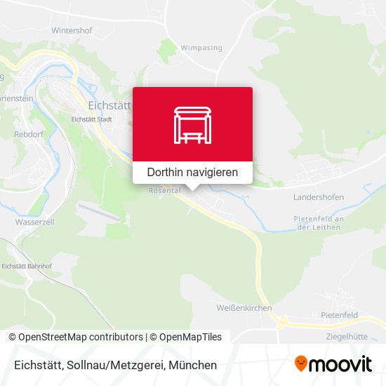 Eichstätt, Sollnau/Metzgerei Karte