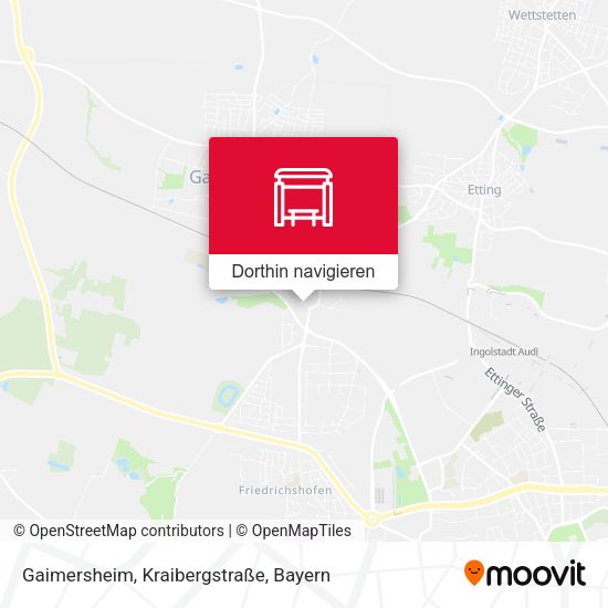 Gaimersheim, Kraibergstraße Karte