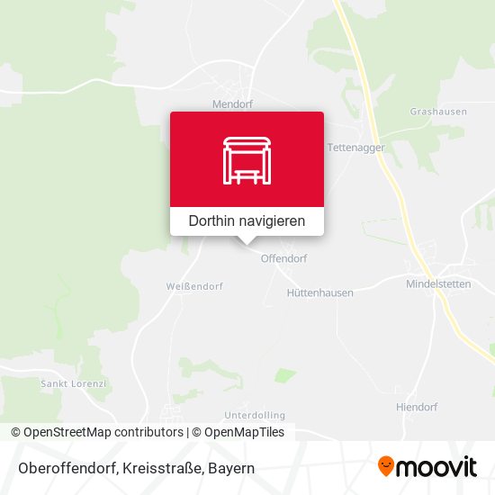 Oberoffendorf, Kreisstraße Karte