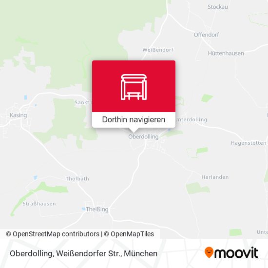 Oberdolling, Weißendorfer Str. Karte