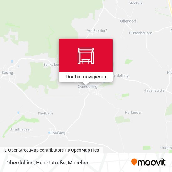 Oberdolling, Hauptstraße Karte
