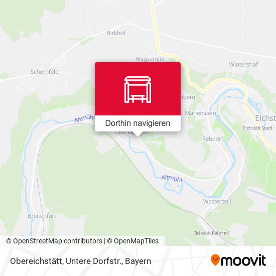 Obereichstätt, Untere Dorfstr. Karte