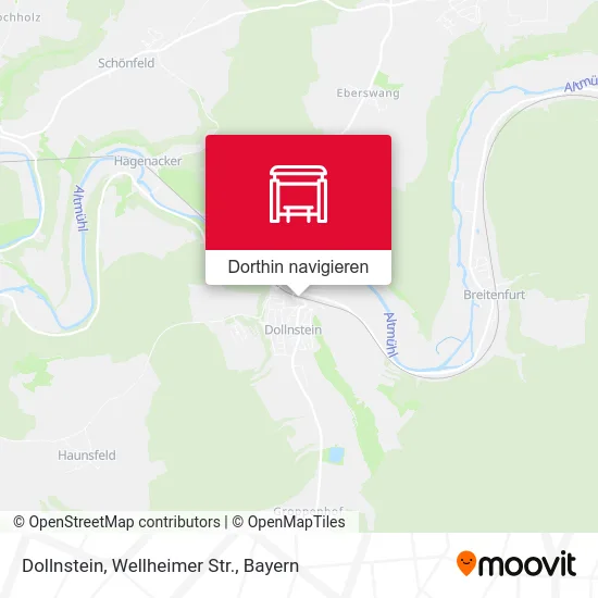 Dollnstein, Wellheimer Str. Karte