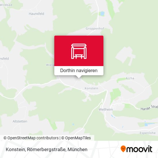 Konstein, Römerbergstraße Karte