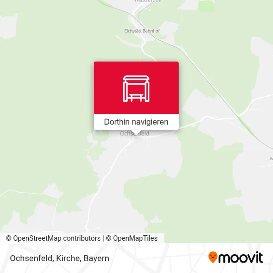 Ochsenfeld, Kirche Karte