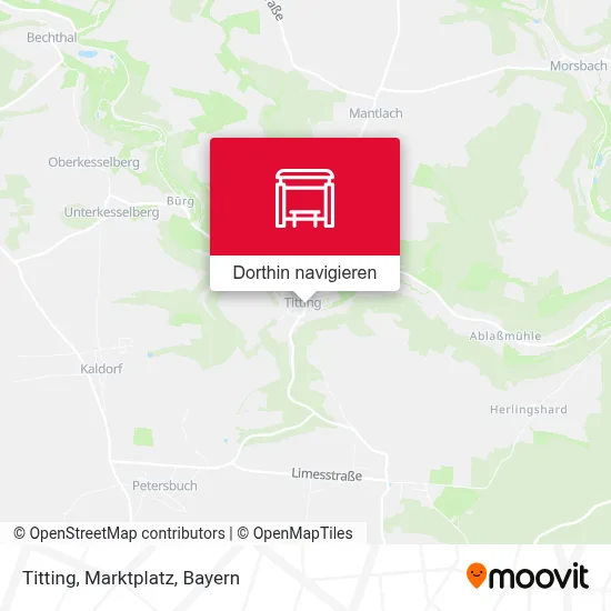 Titting, Marktplatz Karte