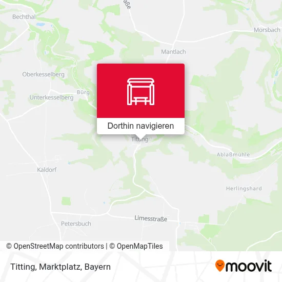 Titting, Marktplatz Karte