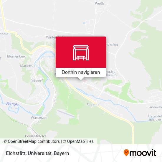Eichstätt, Universität Karte