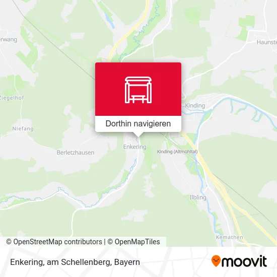 Enkering, am Schellenberg Karte