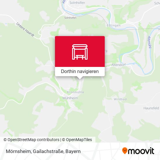 Mörnsheim, Gailachstraße Karte