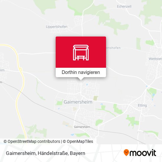 Gaimersheim, Händelstraße Karte