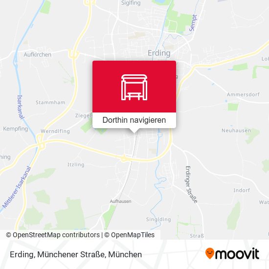 Erding, Münchener Straße Karte