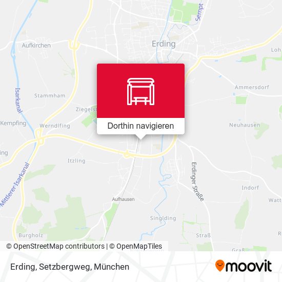 Erding, Setzbergweg Karte