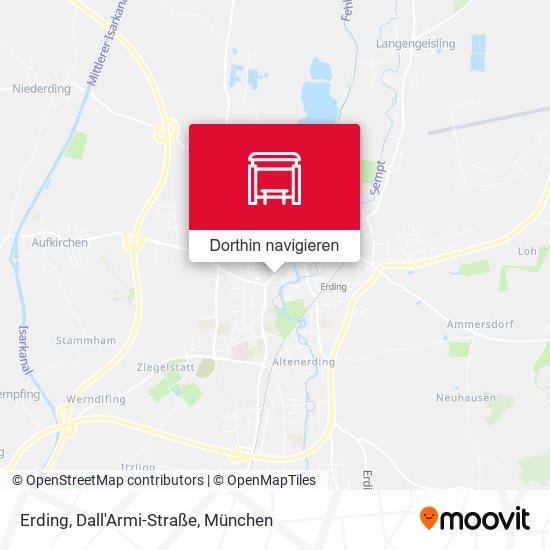 Erding, Dall'Armi-Straße Karte
