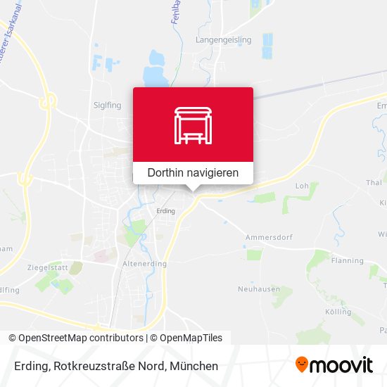 Erding, Rotkreuzstraße Nord Karte