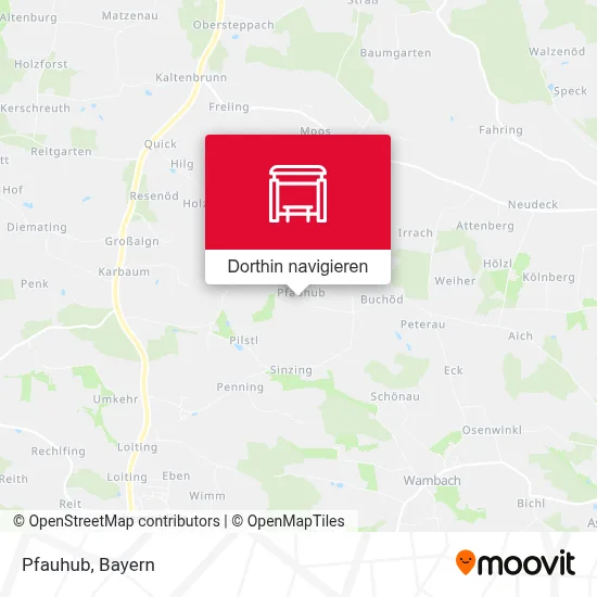 Pfauhub Karte