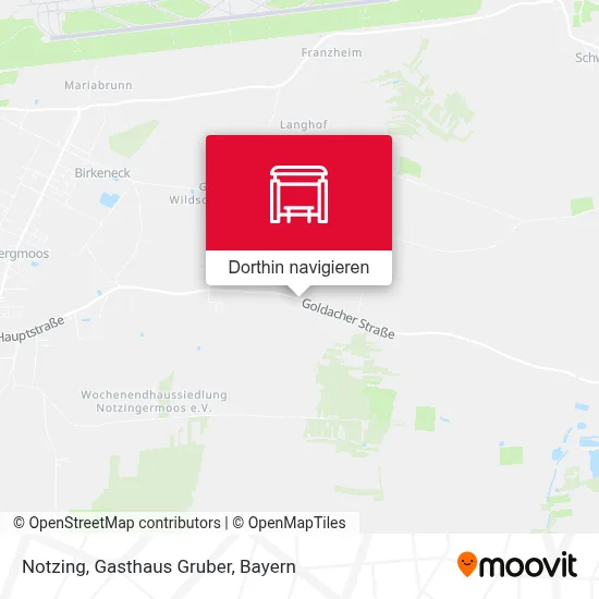 Notzing, Gasthaus Gruber Karte