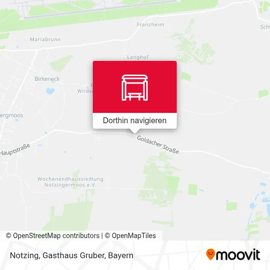 Notzing, Gasthaus Gruber Karte