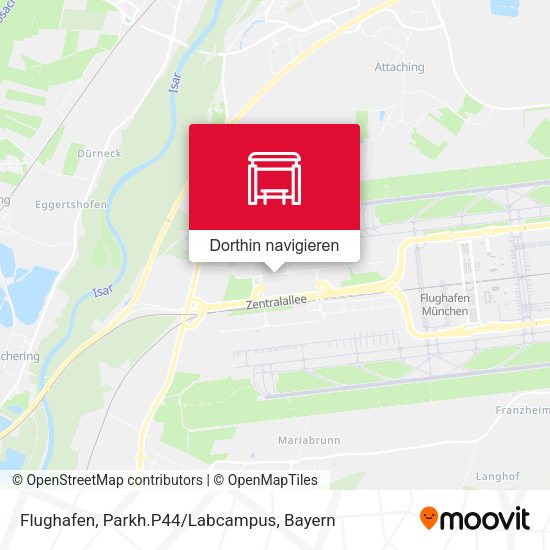 Flughafen, Parkh.P44/Labcampus Karte
