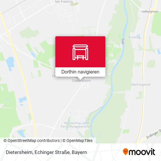 Dietersheim, Echinger Straße Karte