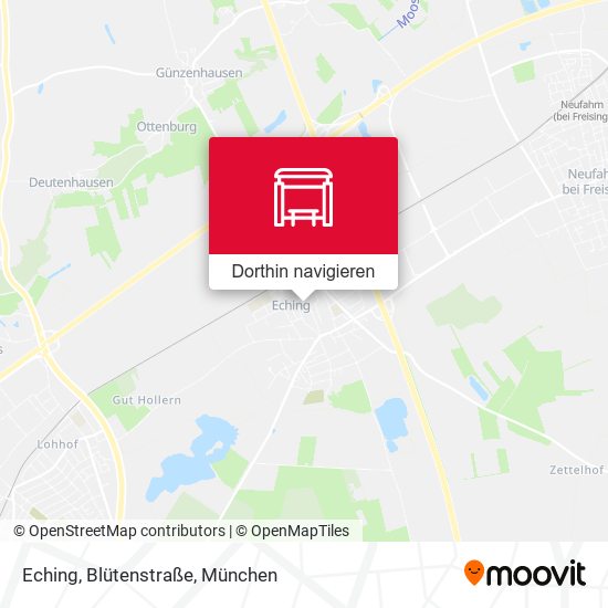 Eching, Blütenstraße Karte