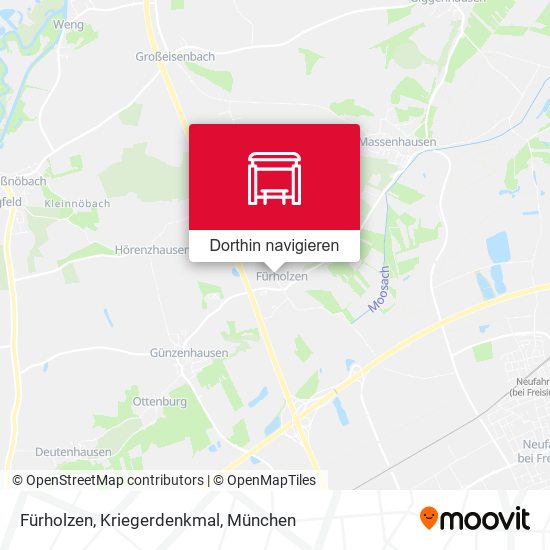 Fürholzen, Kriegerdenkmal Karte