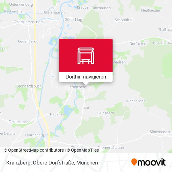 Kranzberg, Obere Dorfstraße Karte
