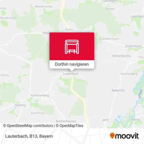 Lauterbach, B13 Karte