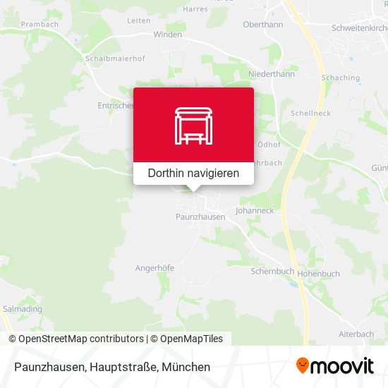 Paunzhausen, Hauptstraße Karte