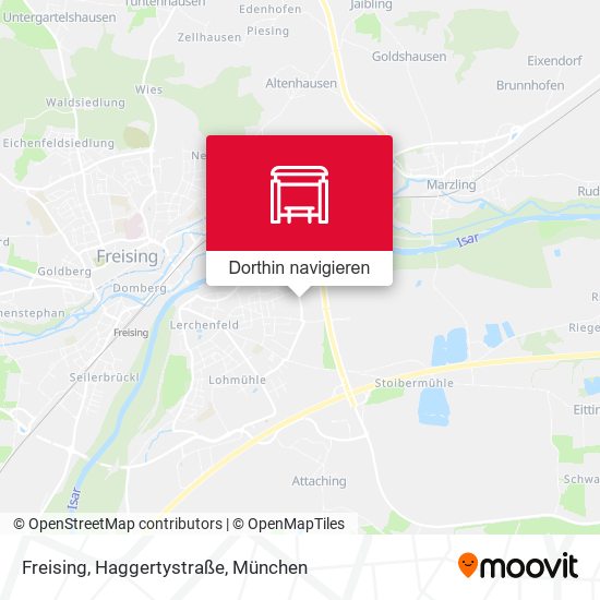 Freising, Haggertystraße Karte