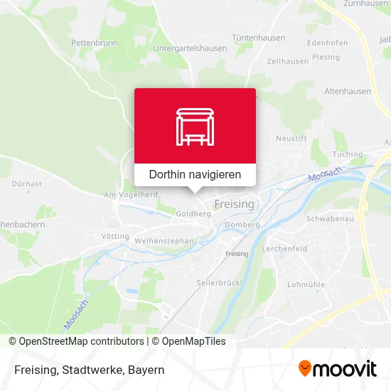 Freising, Stadtwerke Karte