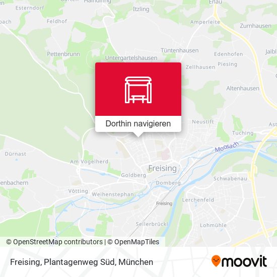 Freising, Plantagenweg Süd Karte