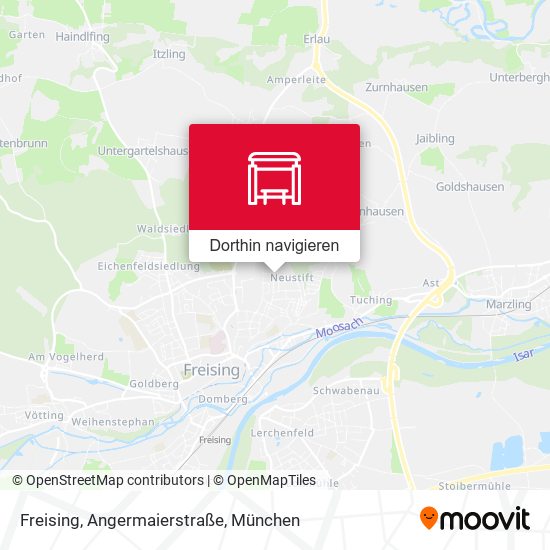 Freising, Angermaierstraße Karte