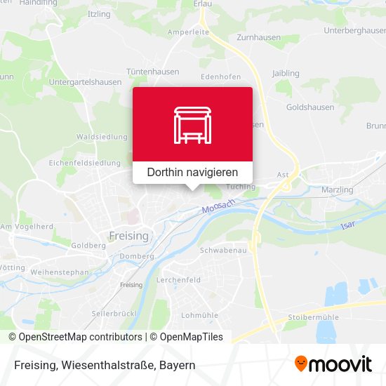 Freising, Wiesenthalstraße Karte